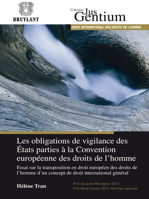 cover image of Les obligations de vigilance des États parties à la Convention européenne des droits de l'homme